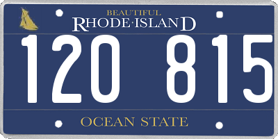 RI license plate 120815