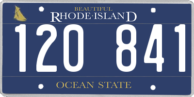 RI license plate 120841