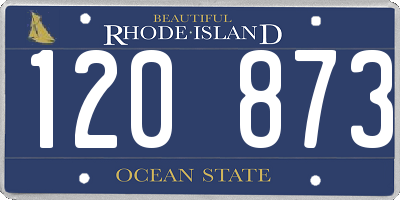RI license plate 120873
