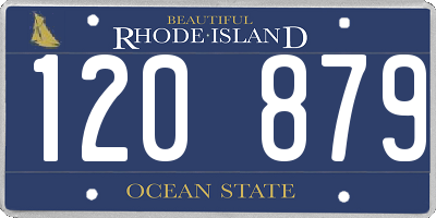 RI license plate 120879