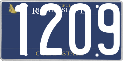 RI license plate 1209