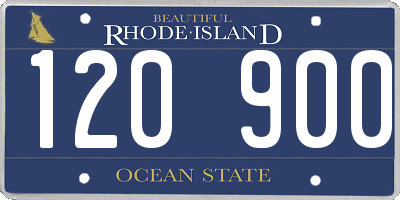 RI license plate 120900