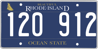 RI license plate 120912