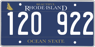 RI license plate 120922