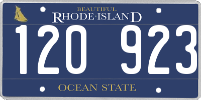 RI license plate 120923