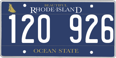 RI license plate 120926