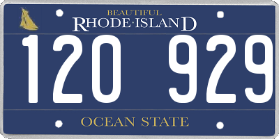 RI license plate 120929