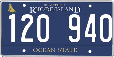 RI license plate 120940