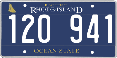 RI license plate 120941