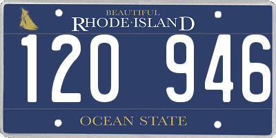 RI license plate 120946