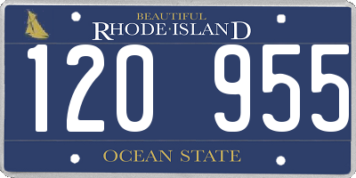 RI license plate 120955