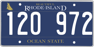 RI license plate 120972