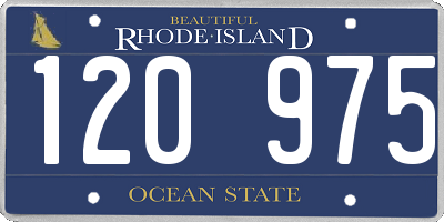 RI license plate 120975