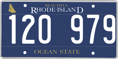 RI license plate 120979