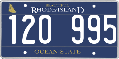 RI license plate 120995