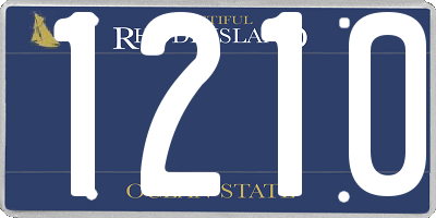 RI license plate 1210