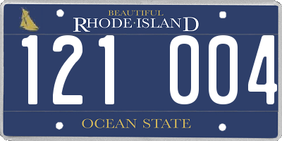 RI license plate 121004