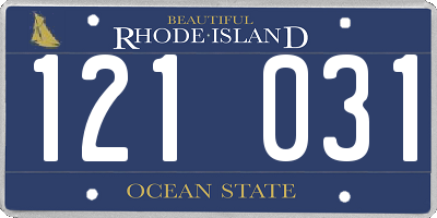 RI license plate 121031