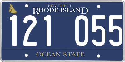 RI license plate 121055