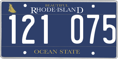RI license plate 121075