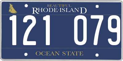 RI license plate 121079