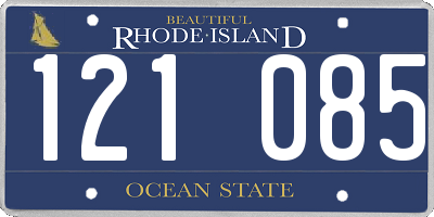 RI license plate 121085
