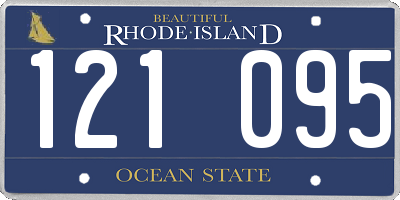 RI license plate 121095