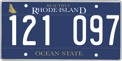RI license plate 121097