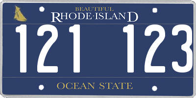 RI license plate 121123
