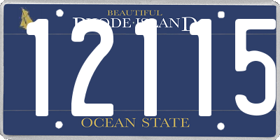 RI license plate 12115