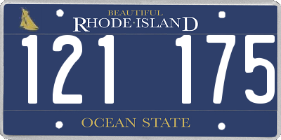 RI license plate 121175