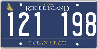 RI license plate 121198