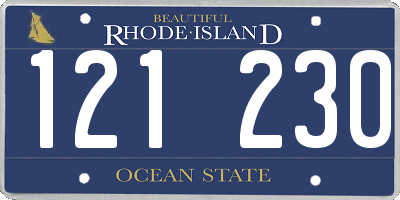 RI license plate 121230