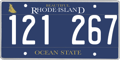 RI license plate 121267