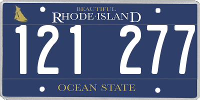 RI license plate 121277