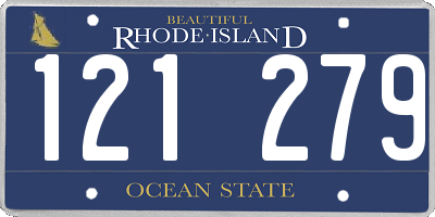 RI license plate 121279