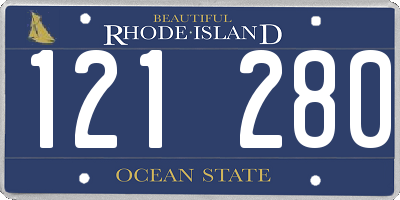 RI license plate 121280