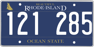 RI license plate 121285