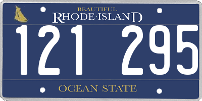 RI license plate 121295