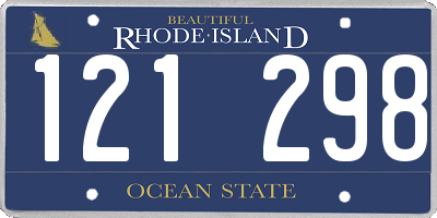 RI license plate 121298