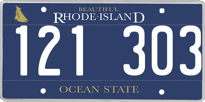 RI license plate 121303