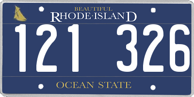 RI license plate 121326