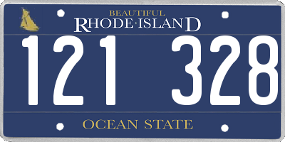 RI license plate 121328