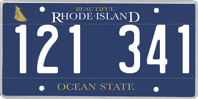 RI license plate 121341