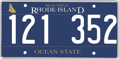 RI license plate 121352