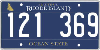 RI license plate 121369