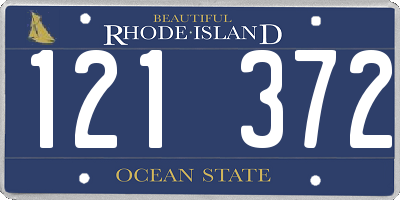 RI license plate 121372