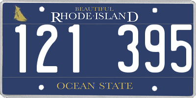 RI license plate 121395