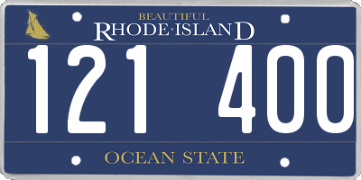 RI license plate 121400