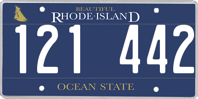 RI license plate 121442